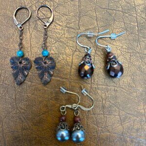 Timeless Trinket Leaf Earrings (Set of 3 earrings)